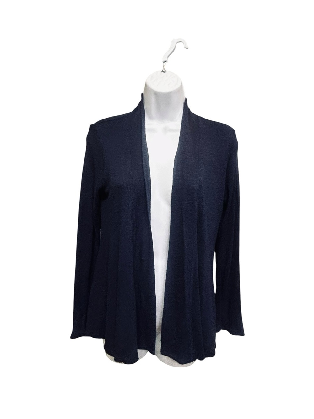 Bobeau Navy Blue Open Front Cardigan Sweater
